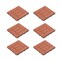 Nature Spring 6-piece Patio and Deck Tiles, Interlocking Criss-Cross Pattern for Outdoor (Square, Terra Cotta) 325364DDE - alternate 1